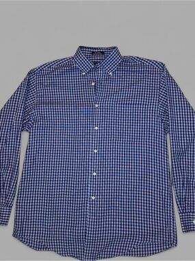 Burberry Blue Gingham Button-Down Shirt